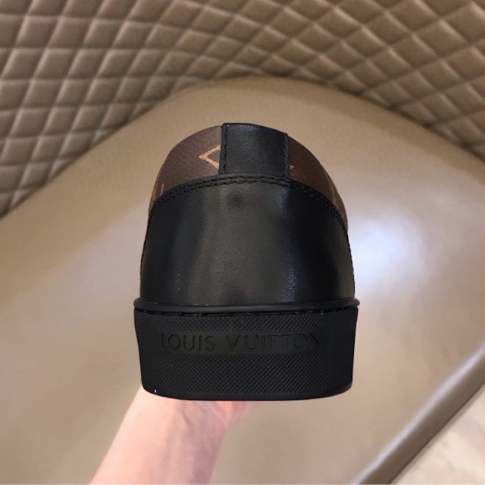 l**is V*t*n monogram canvas match-up sneaker