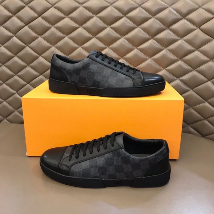 l**is V*t*n damier graphite match-up sneaker 1a7wfr