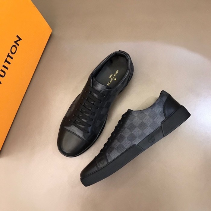 l**is V*t*n damier graphite match-up sneaker 1a7wfr