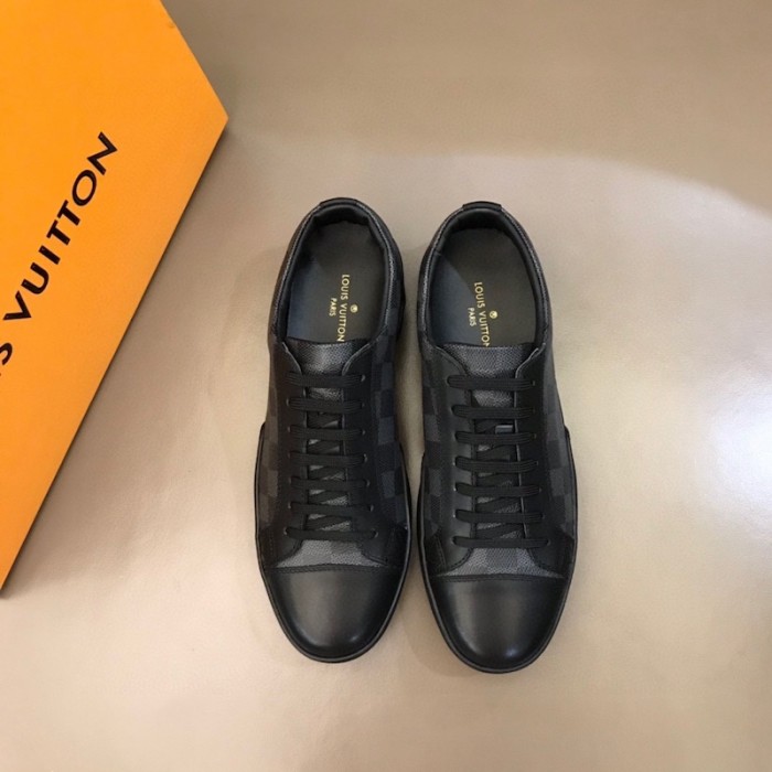 l**is V*t*n damier graphite match-up sneaker 1a7wfr