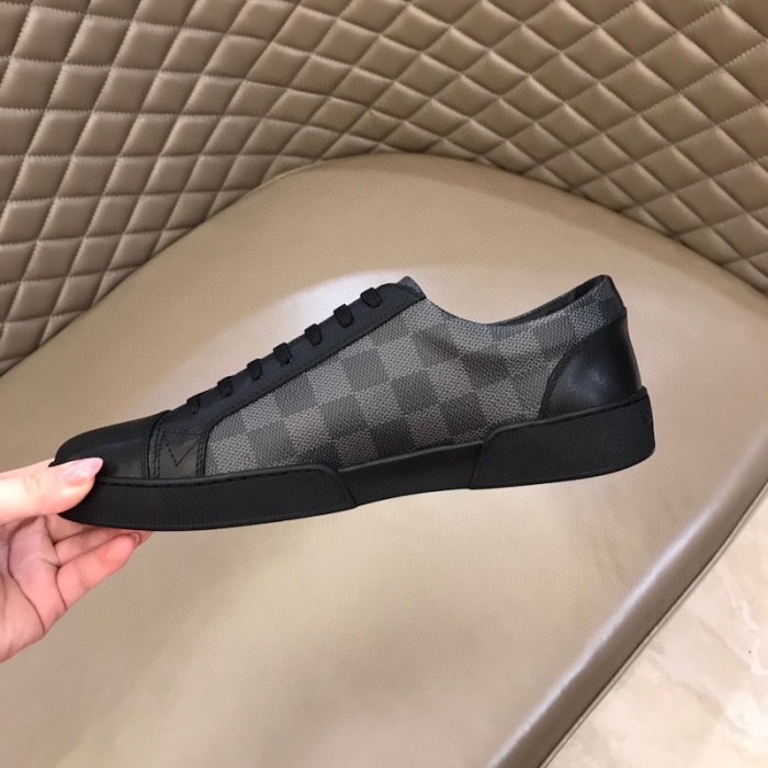 l**is V*t*n damier graphite match-up sneaker 1a7wfr