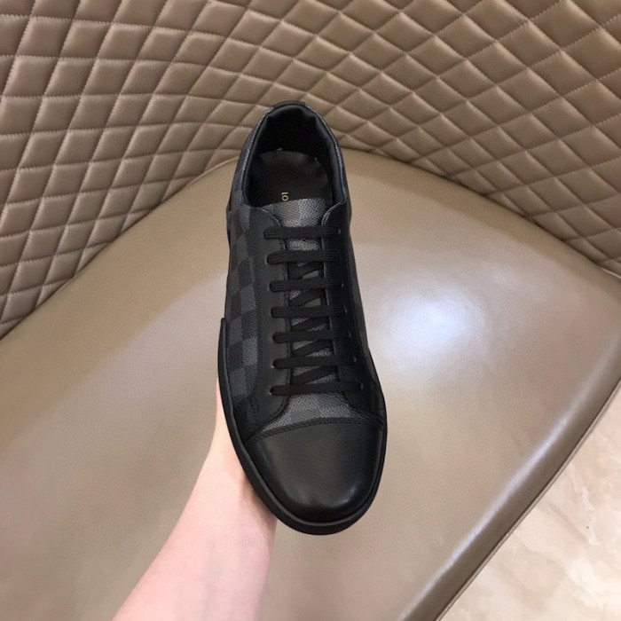l**is V*t*n damier graphite match-up sneaker 1a7wfr