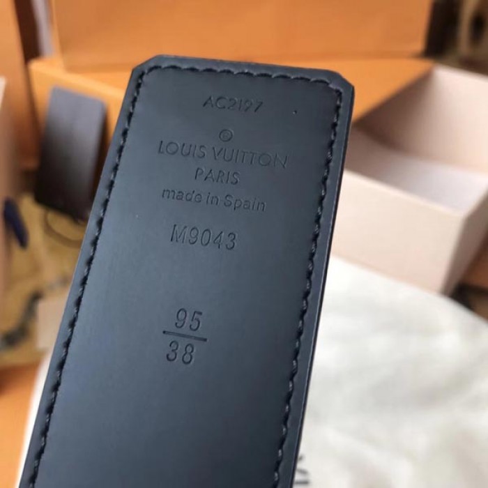 LV Monogram Eclipse Initiales Belt M9043