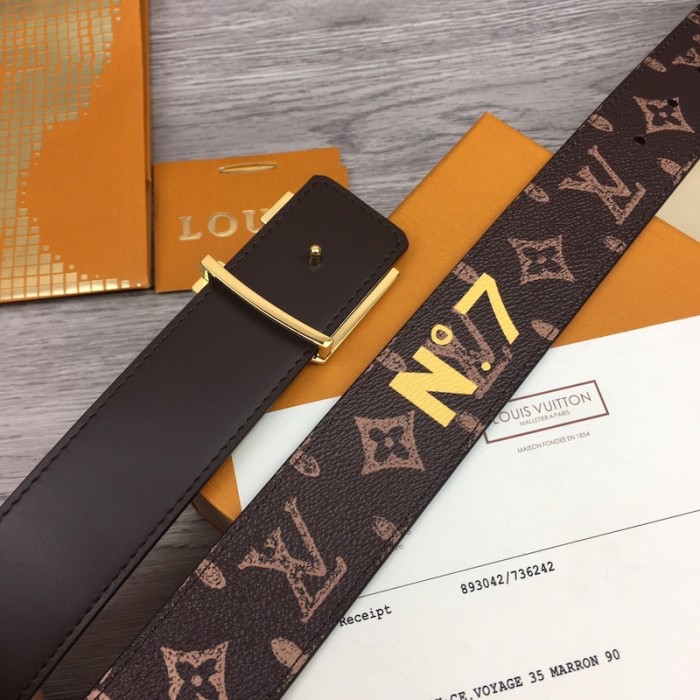 l**is V*t*n lv pyramide trunk l’Œil 40mm reversible belt m0499v