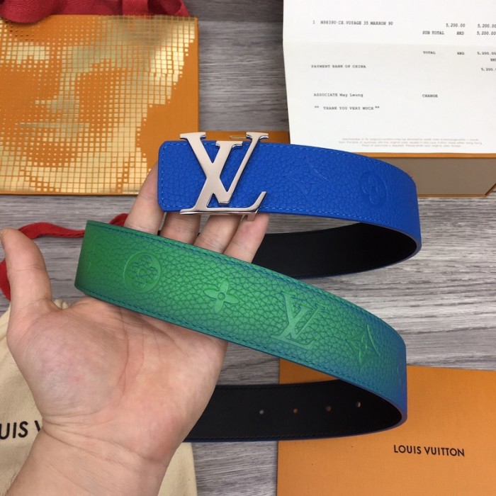 l**is V*t*n lv initials taurillon illusion 40mm reversible belt m0502t