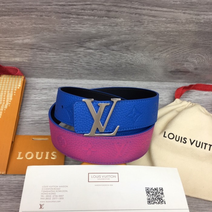 l**is V*t*n lv initials taurillon illusion 40mm reversible belt m0503t