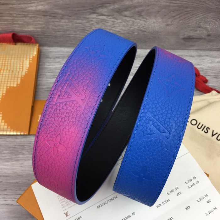 l**is V*t*n lv initials taurillon illusion 40mm reversible belt m0503t