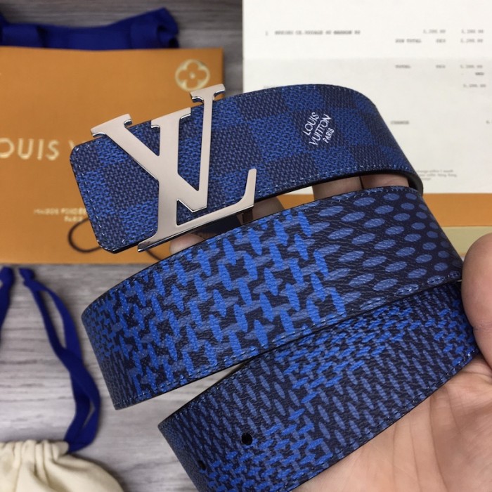 LV Damier Graphite Initiales 40MM Reversible Belt M0339S