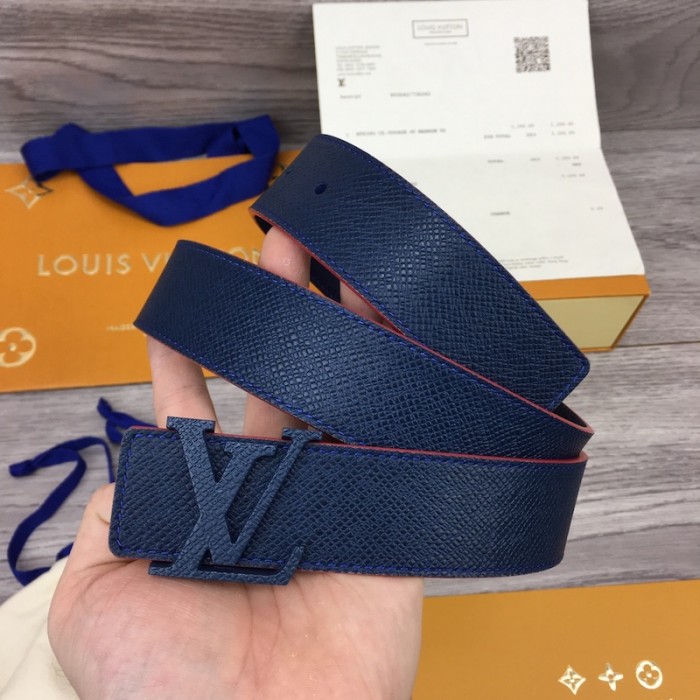 l**is V*t*n initiales 35mm taiga leather belt m9333