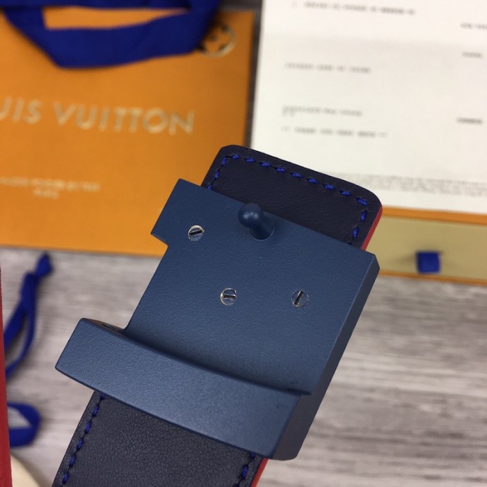 l**is V*t*n initiales 35mm taiga leather belt m9333