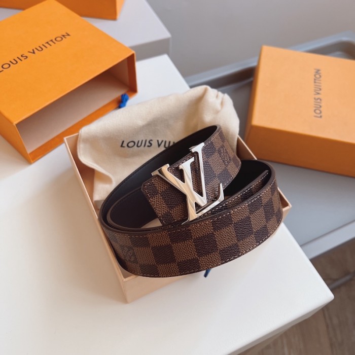 l**is V*t*n damier ebene initiales 40mm reversible belt m0212