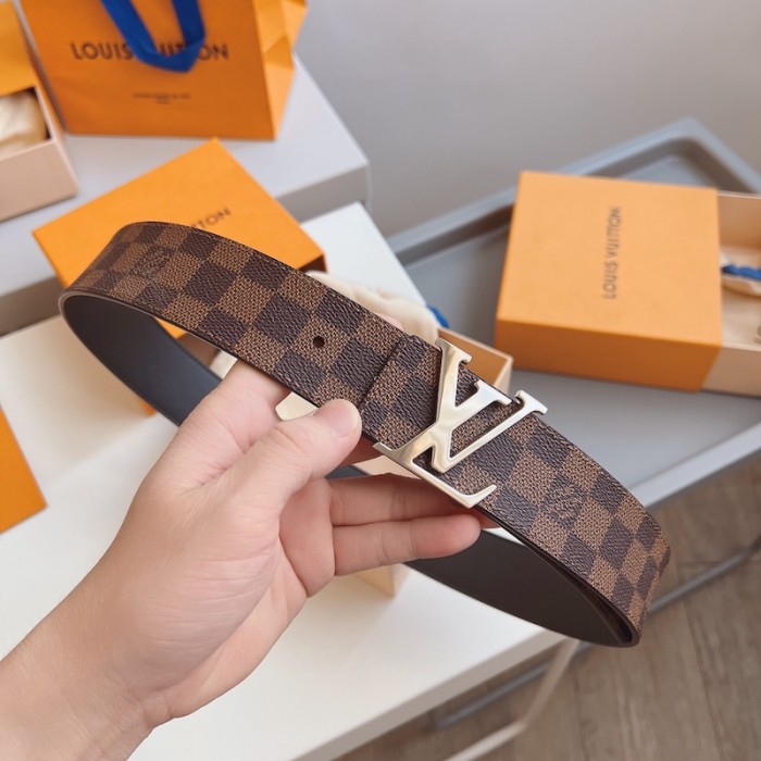 l**is V*t*n damier ebene initiales 40mm reversible belt m0212