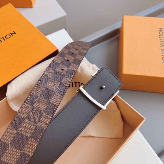 l**is V*t*n damier ebene initiales 40mm reversible belt m0212