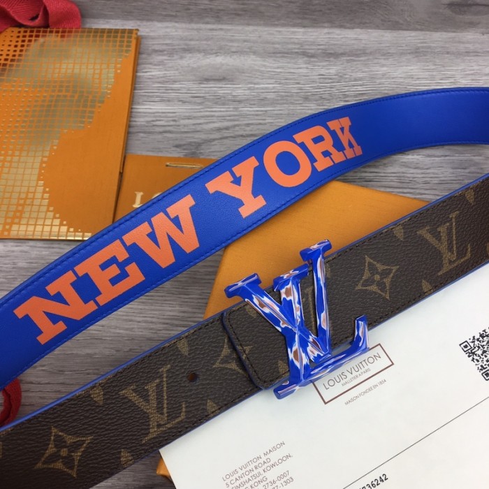 l**is V*t*n lv pyramide cities exclusive 40mm reversible belt m0488