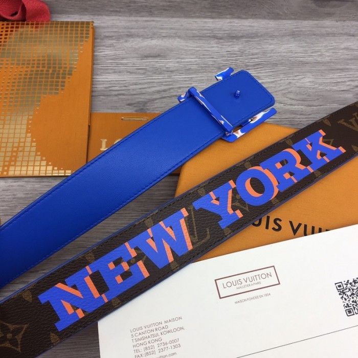 l**is V*t*n lv pyramide cities exclusive 40mm reversible belt m0488