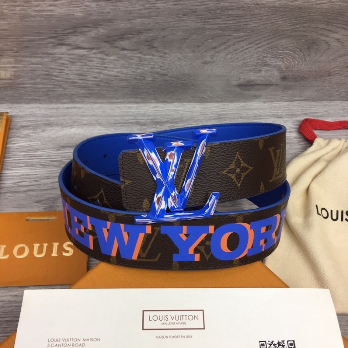 l**is V*t*n lv pyramide cities exclusive 40mm reversible belt m0488