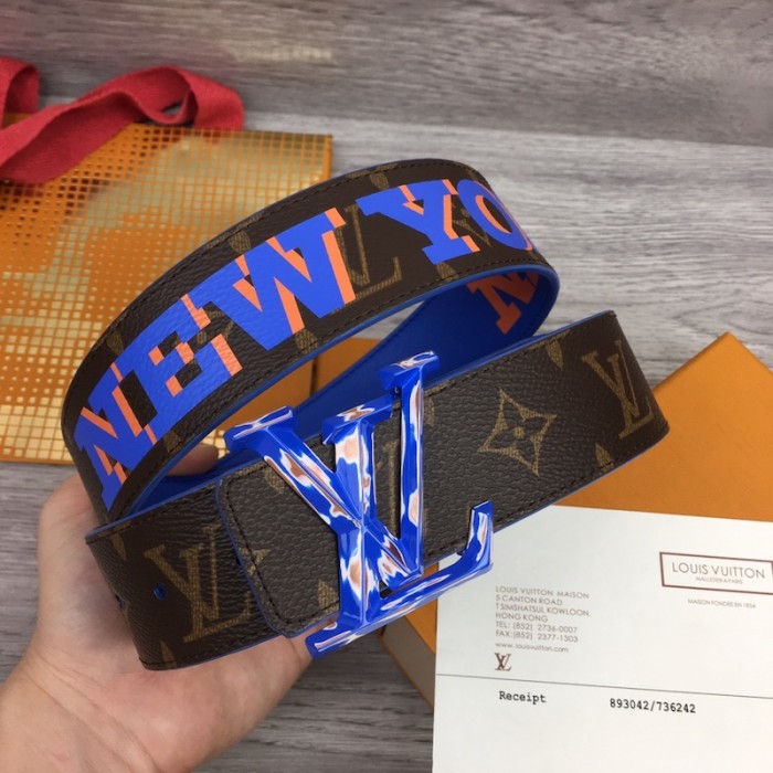 l**is V*t*n lv pyramide cities exclusive 40mm reversible belt m0488