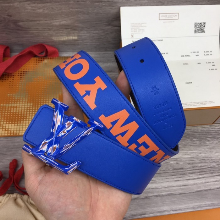 l**is V*t*n lv pyramide cities exclusive 40mm reversible belt m0488