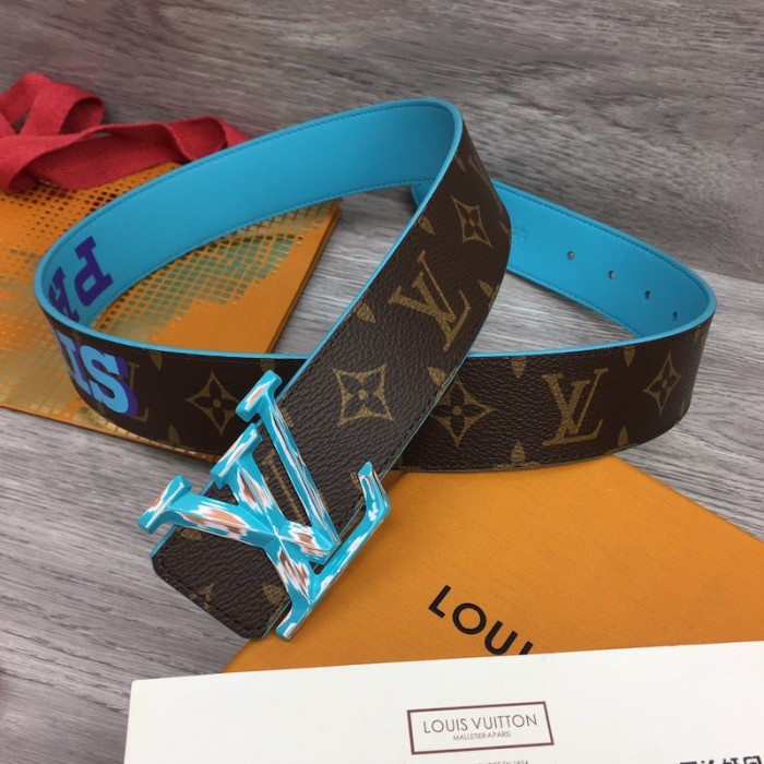l**is V*t*n lv pyramide cities exclusive 40mm reversible belt m0495