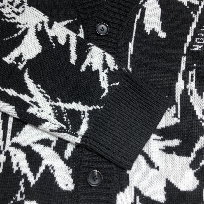 l**is V*t*n thistle jacquard cardigan 1ab91g