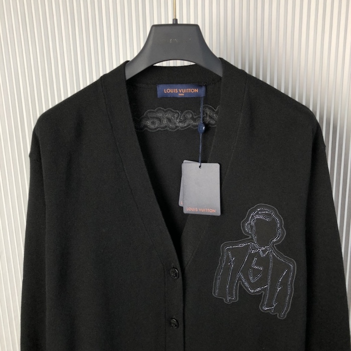 l**is V*t*n embroidered wool cardigan 1afaol