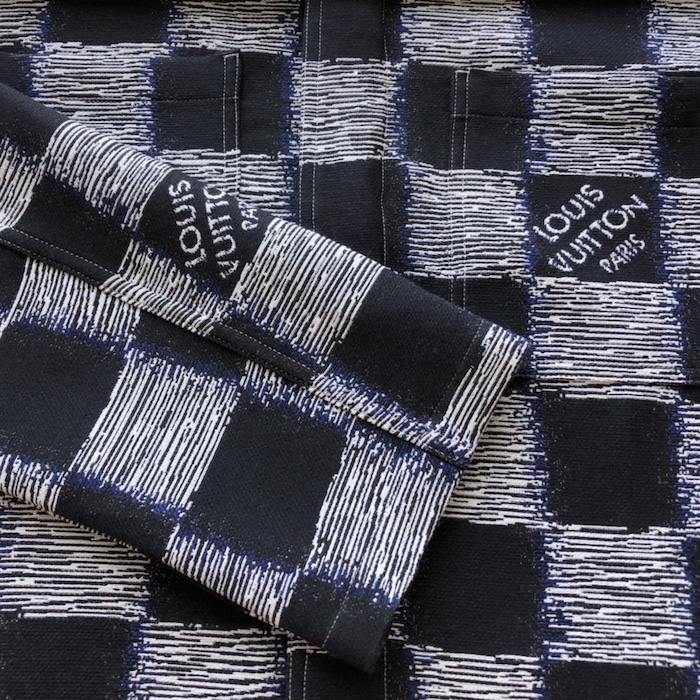 l**is V*t*n damier wool overshirt 1afauq
