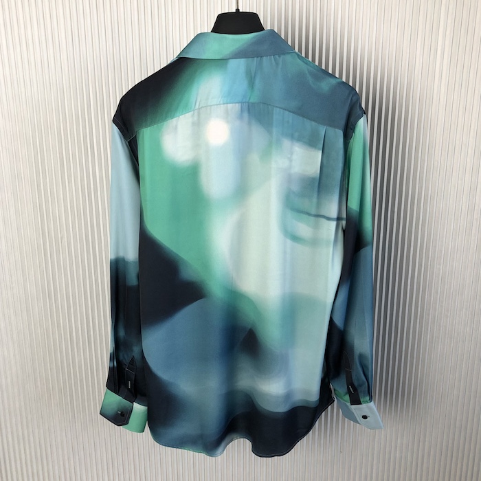 l**is V*t*n printed silk blend shirt 1afaux