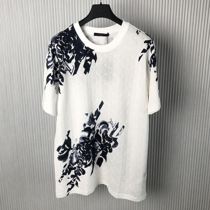 l**is V*t*n monogram cotton pique t-shirt 1afaye