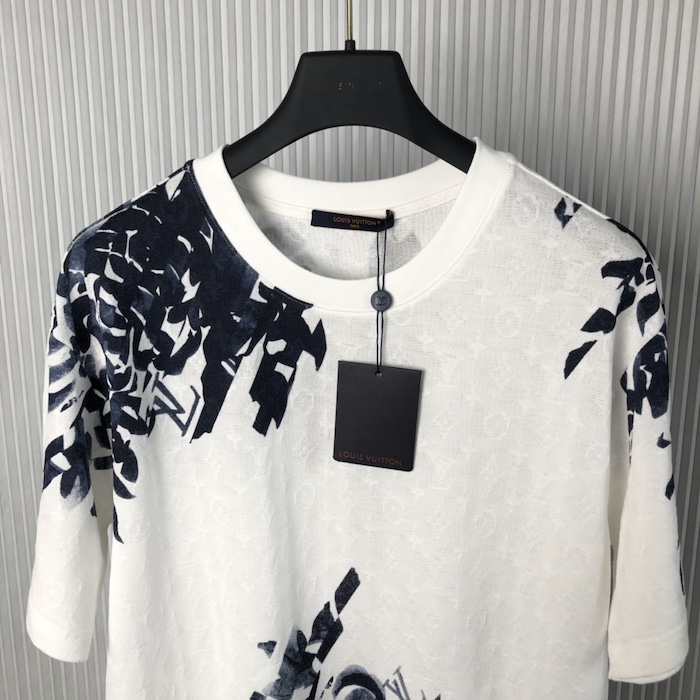 l**is V*t*n monogram cotton pique t-shirt 1afaye