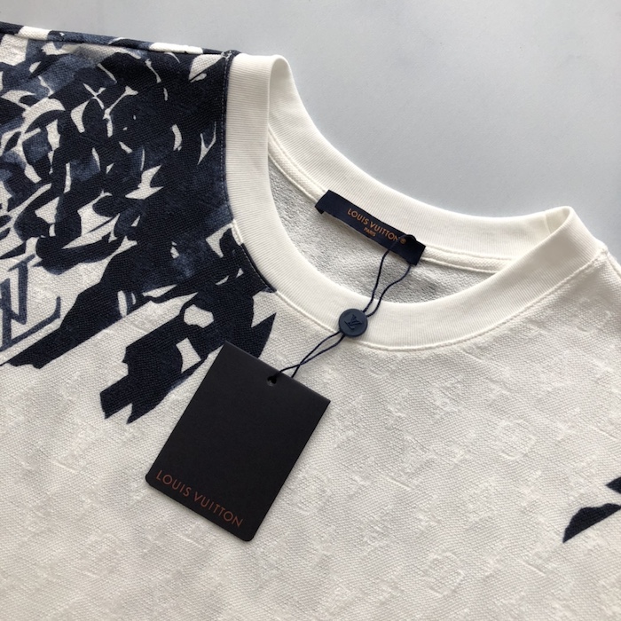 l**is V*t*n monogram cotton pique t-shirt 1afaye