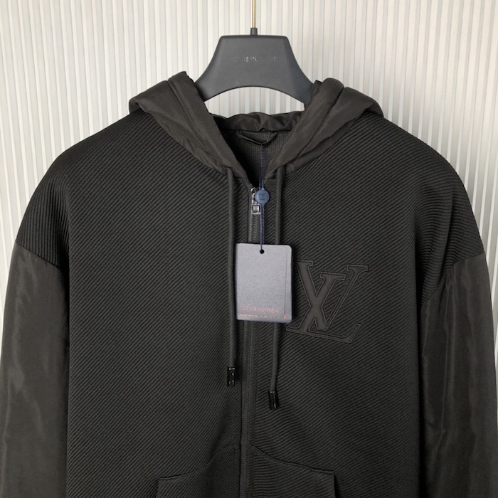 l**is V*t*n hybrid zipped technical cotton hoodie 1afaym