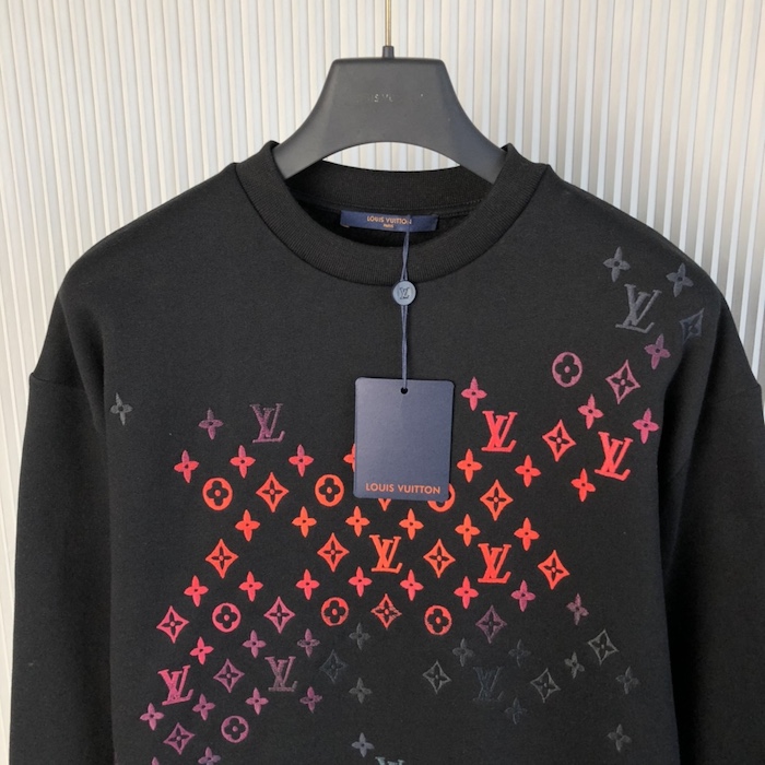 l**is V*t*n embroidered cotton sweatshirt 1afb68