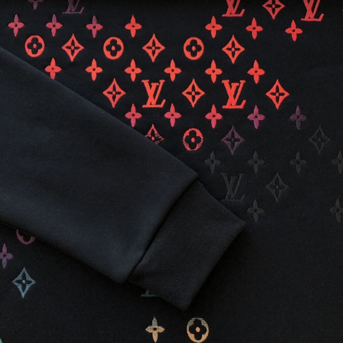 l**is V*t*n embroidered cotton sweatshirt 1afb68