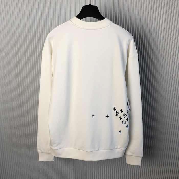 l**is V*t*n embroidered cotton sweatshirt 1afbwa