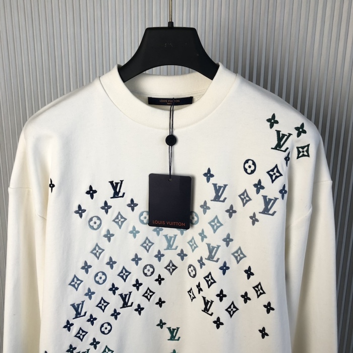 l**is V*t*n embroidered cotton sweatshirt 1afbwa