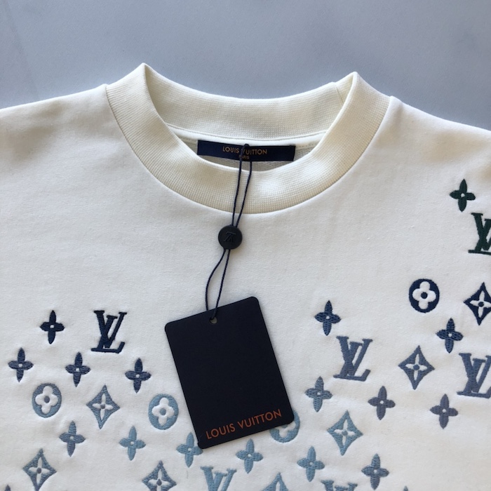 l**is V*t*n embroidered cotton sweatshirt 1afbwa