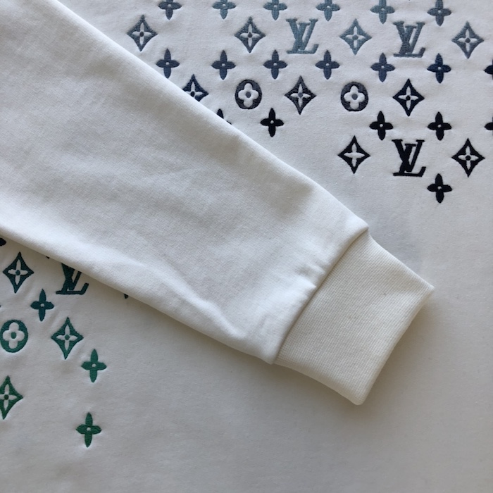 l**is V*t*n embroidered cotton sweatshirt 1afbwa