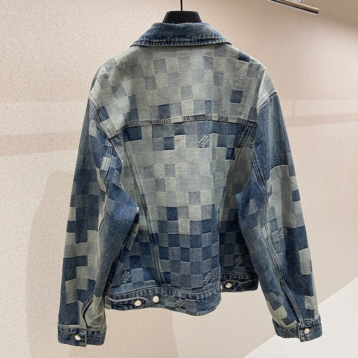l**is V*t*n damier classic denim jacket 1afhux