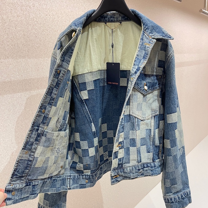 l**is V*t*n damier classic denim jacket 1afhux