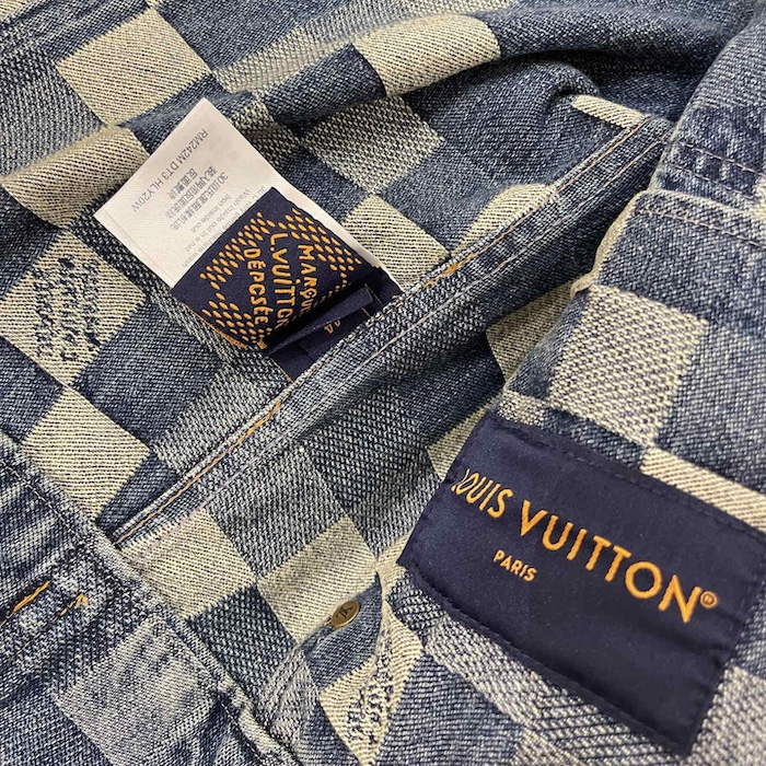 l**is V*t*n damier classic denim jacket 1afhux