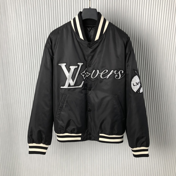 l**is V*t*n embroidered nylon baseball blouson 1afhwq