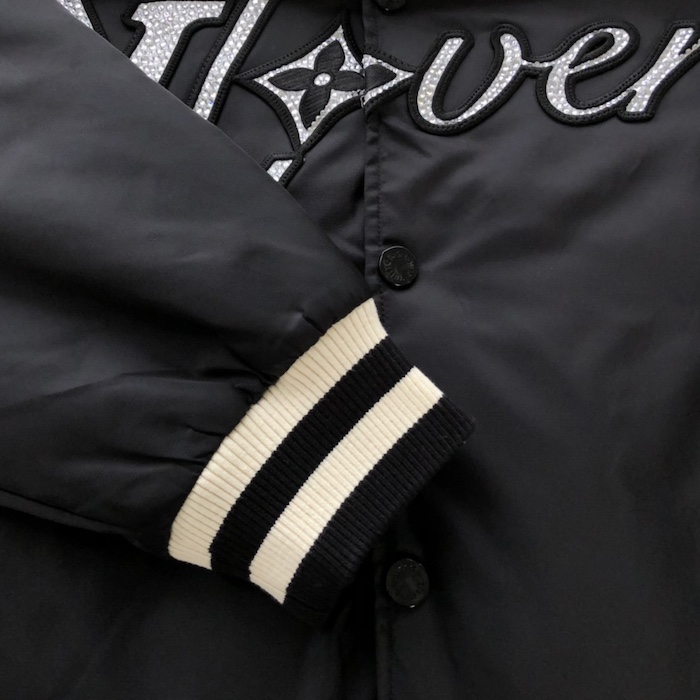 l**is V*t*n embroidered nylon baseball blouson 1afhwq