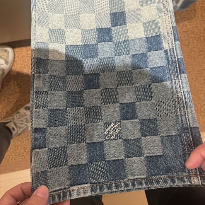 l**is V*t*n damier denim skate pants 1afia5