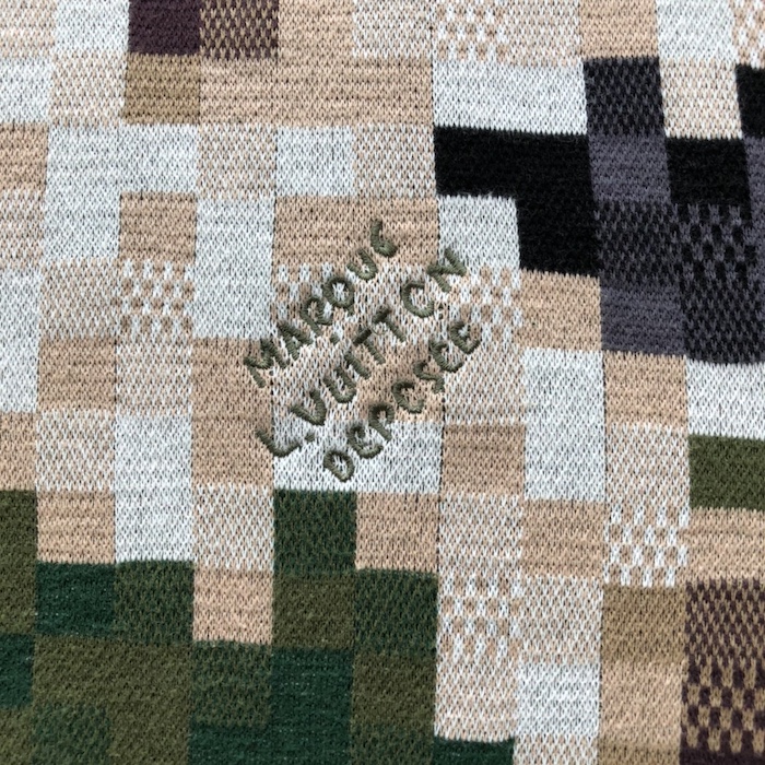 l**is V*t*n damier cotton jacquard pullover 1afivv