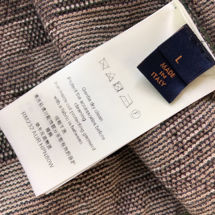 l**is V*t*n damier cotton jacquard pullover 1afivv