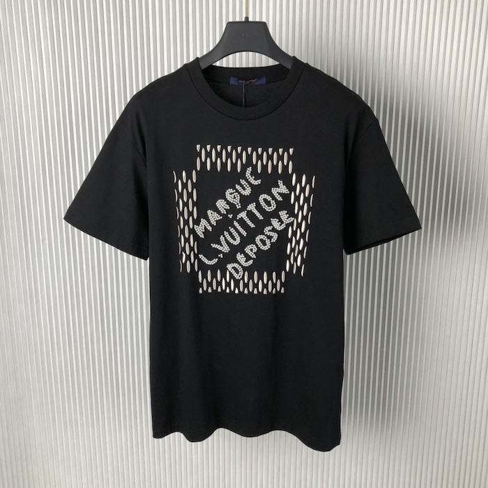 l**is V*t*n embroidered signature cotton t-shirt 1afjfh