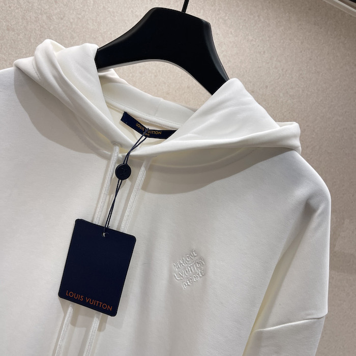 l**is V*t*n embroidered jersey hoodie 1afjh1