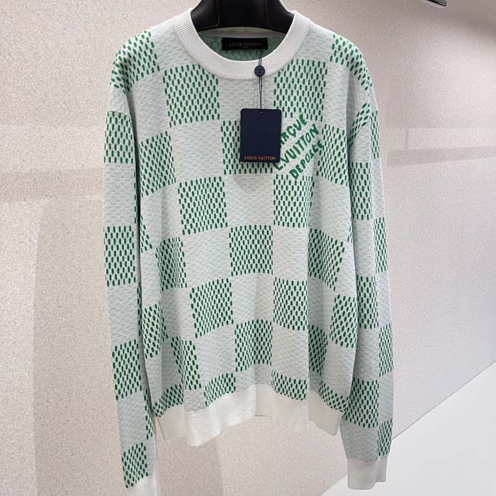 l**is V*t*n damier cotton sweatshirt 1afjhh