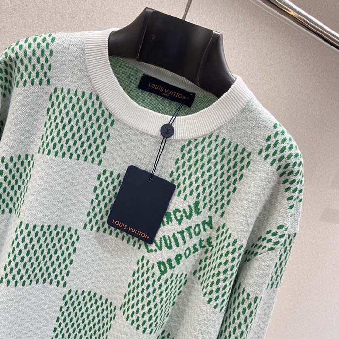 l**is V*t*n damier cotton sweatshirt 1afjhh