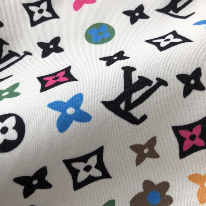 l**is V*t*n monogram printed silk shorts 1afpze
